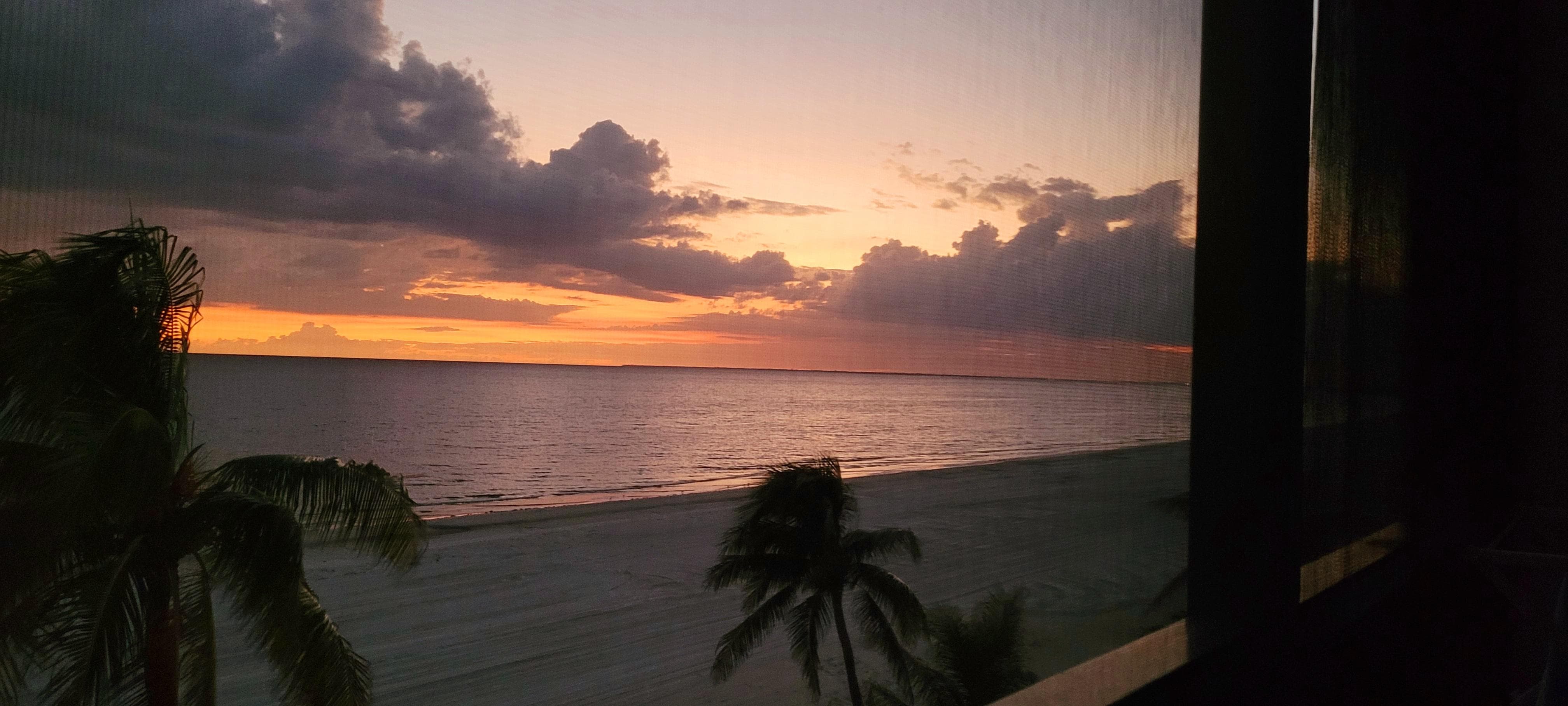 Sunset from the balcony