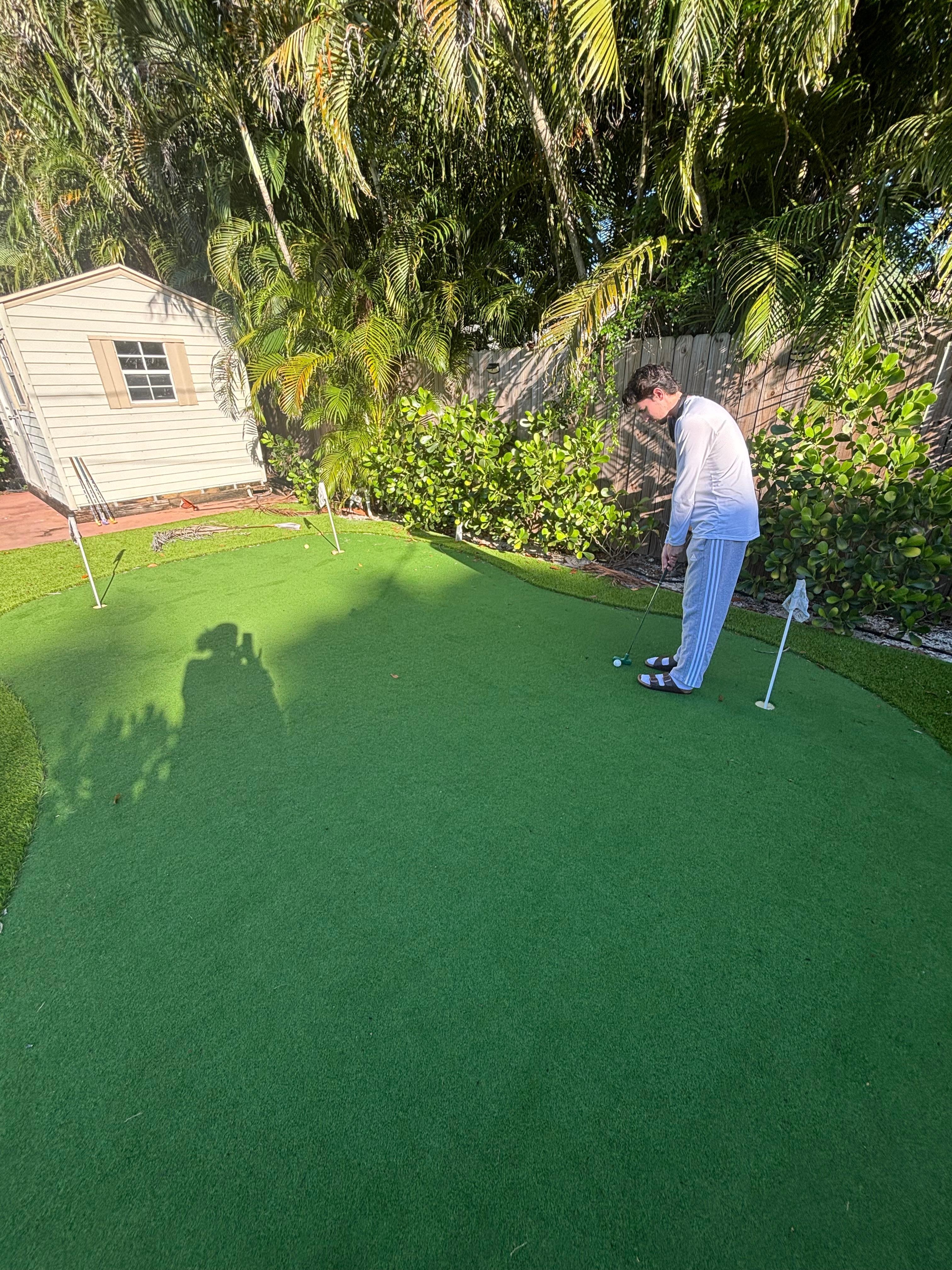 Working on putt