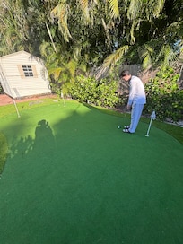 Working on putt