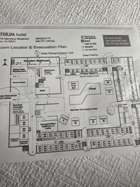 Map not easy to read no ice ma honestly close to my room