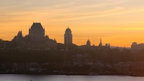 Vue de la ville de Québec, lors d'une marche