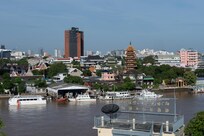朝食会場から眺める景色