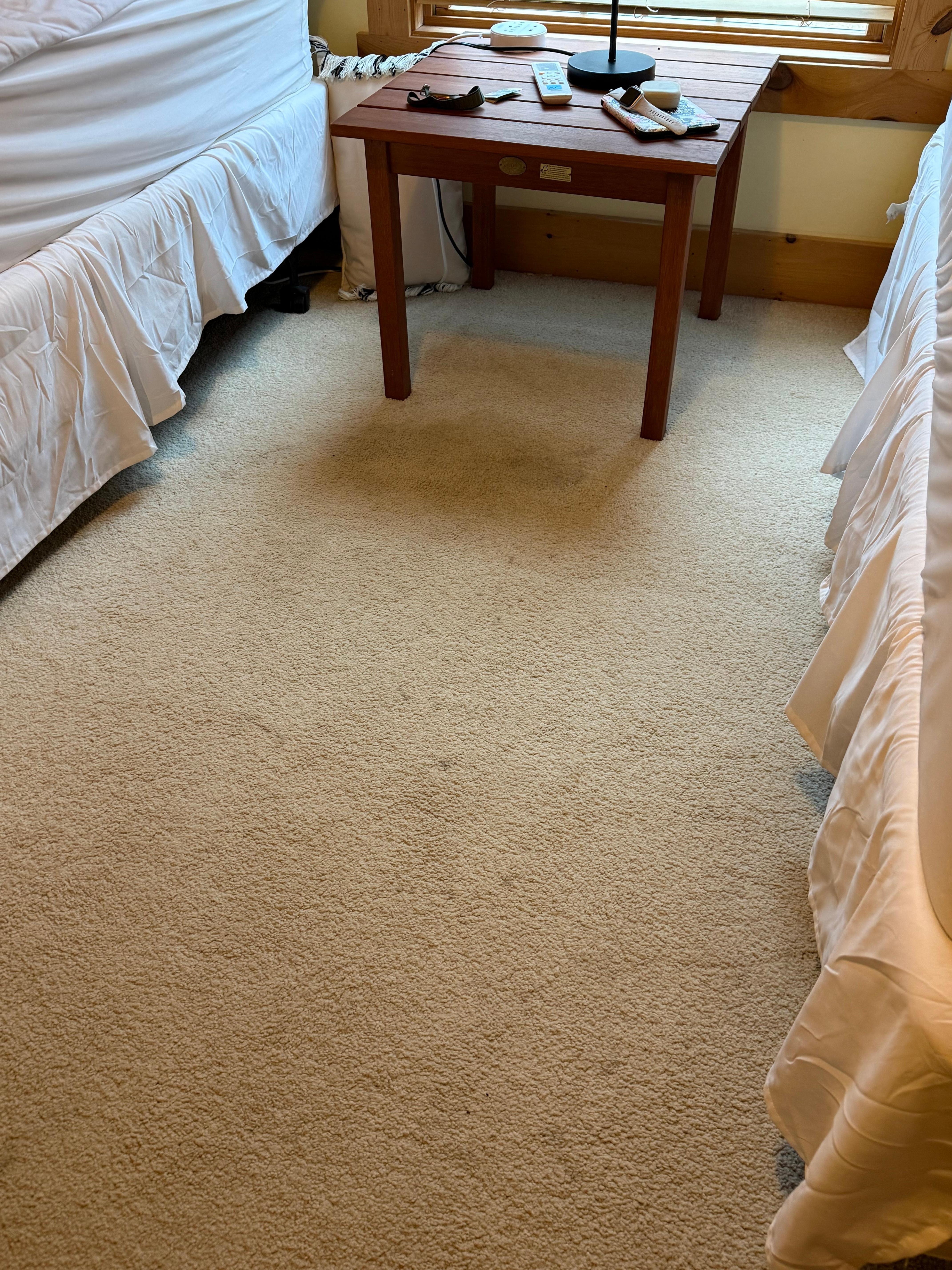 More stains on the upstairs bedroom