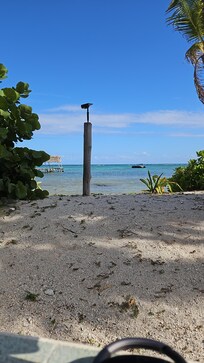 In the pool looking towards the beach