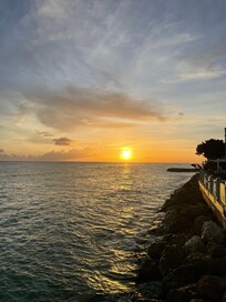 Sunset from our lounge chairs