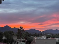Sunset from the balcony.