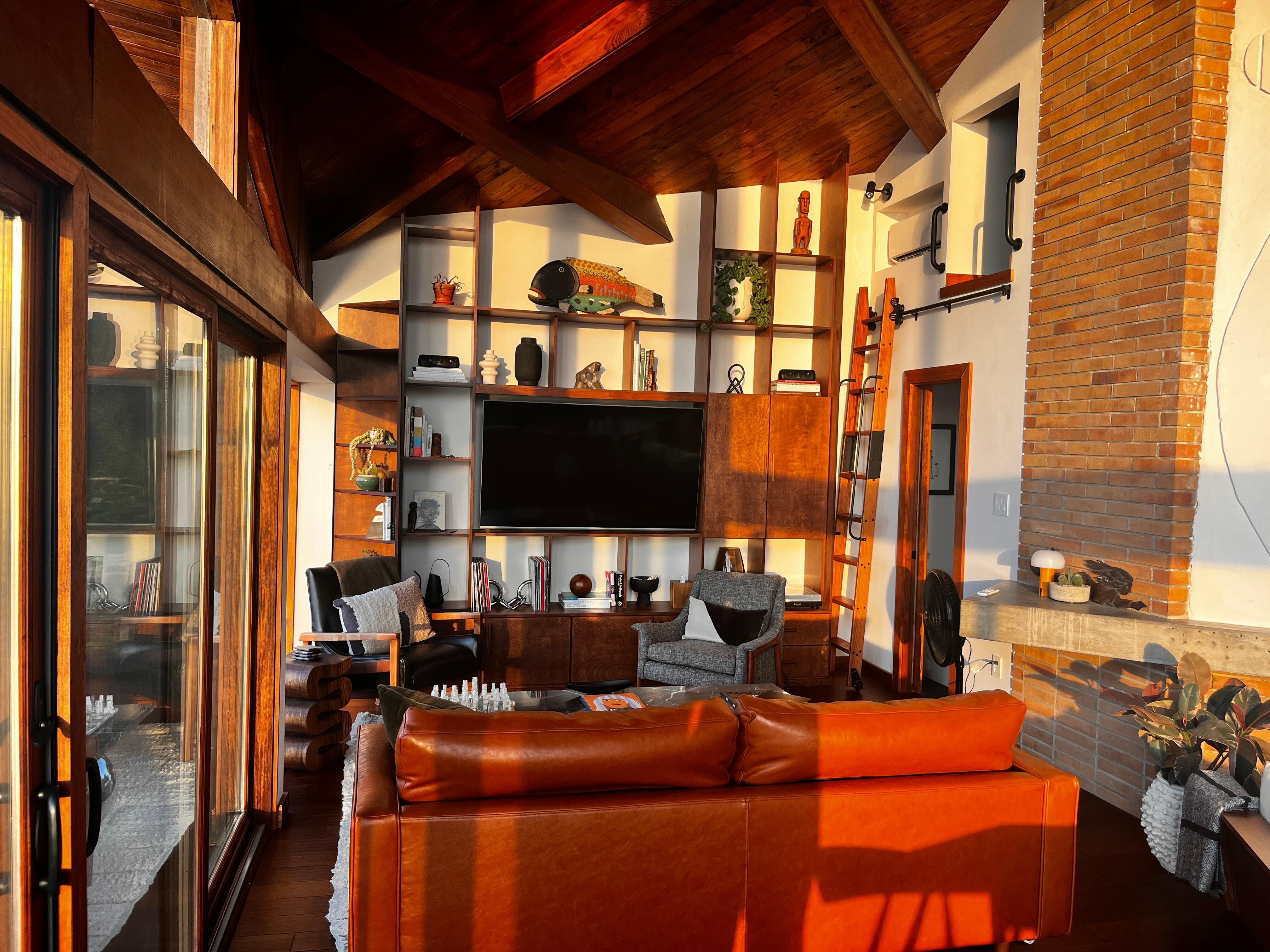 the living room.