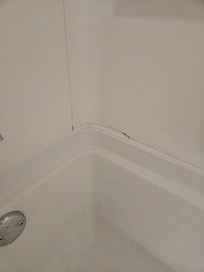 Mold and hole in the shower