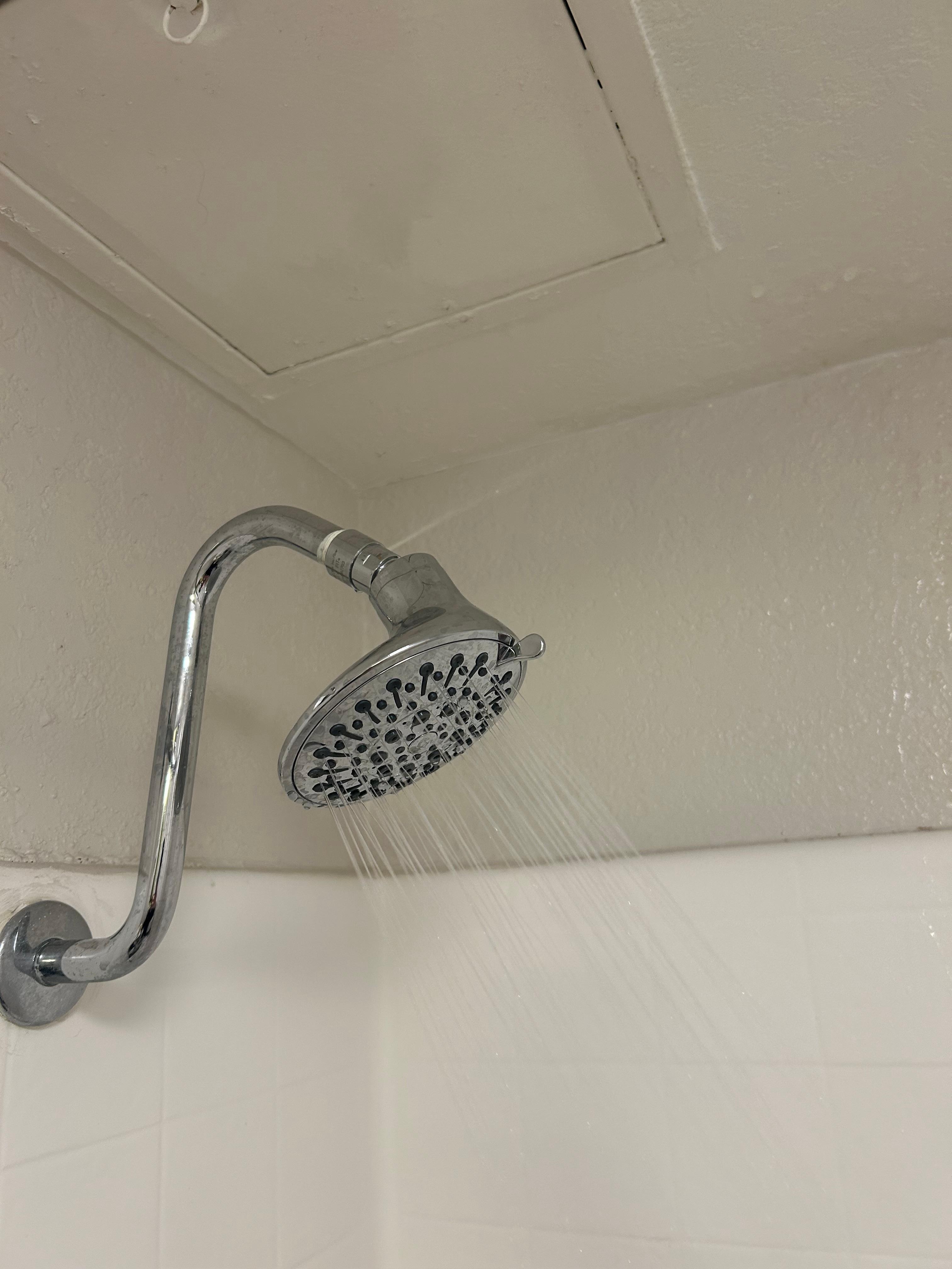 pipe was broken so water pressure was poor