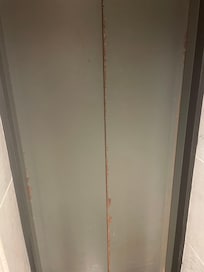 Rusty lift doors