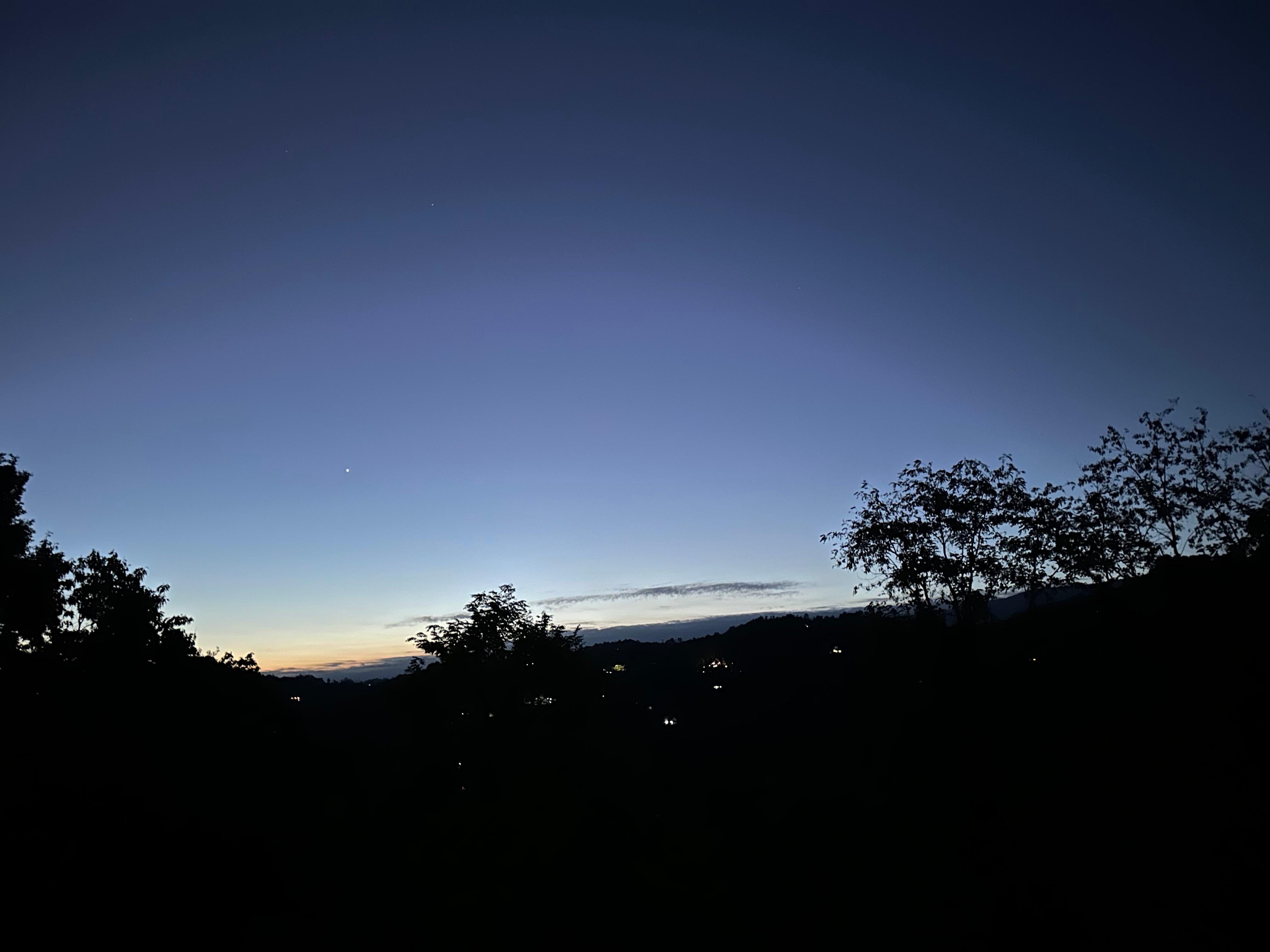 Sunrise our first morning from the main deck.