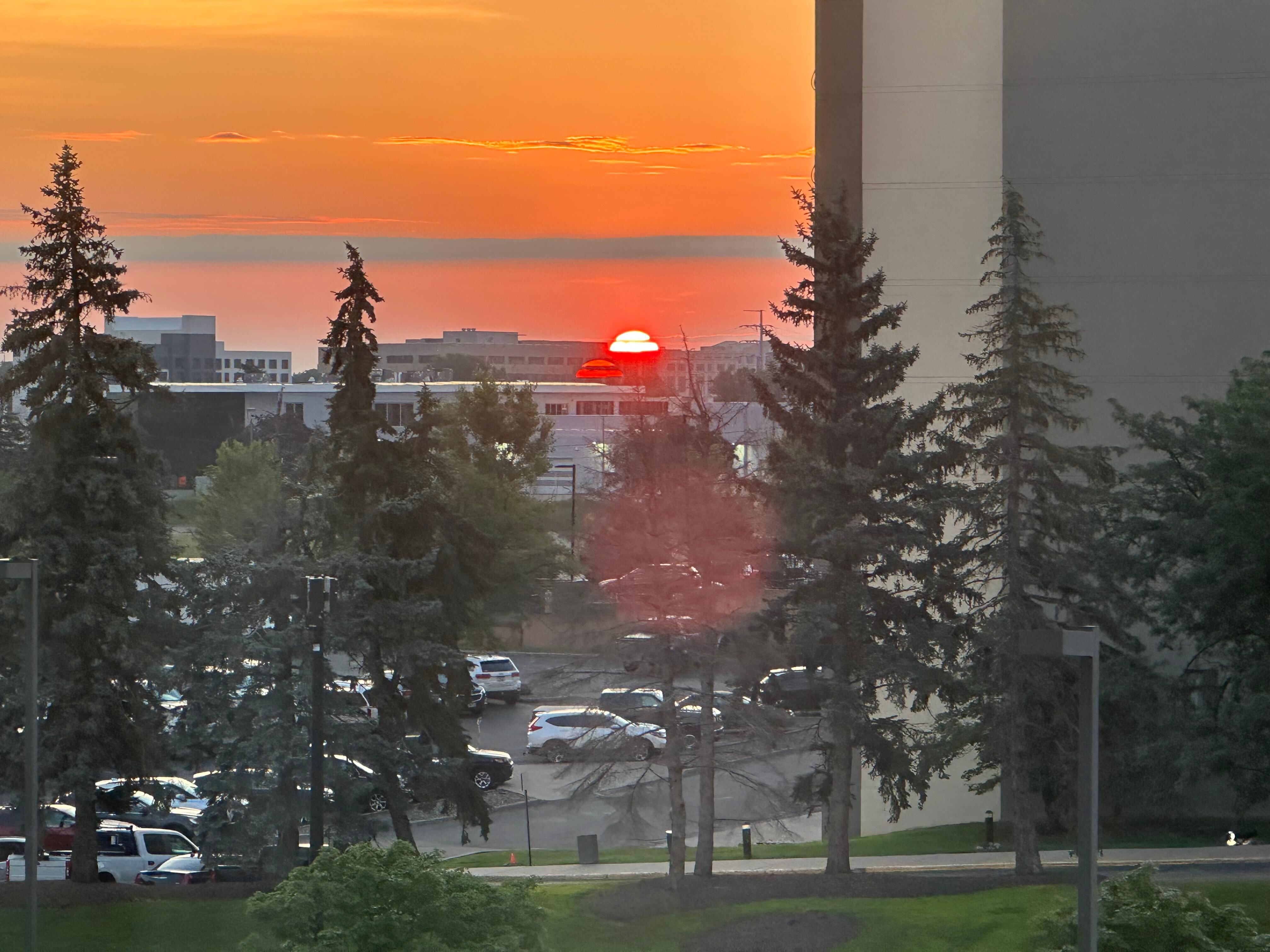 Nice sunrise facing East