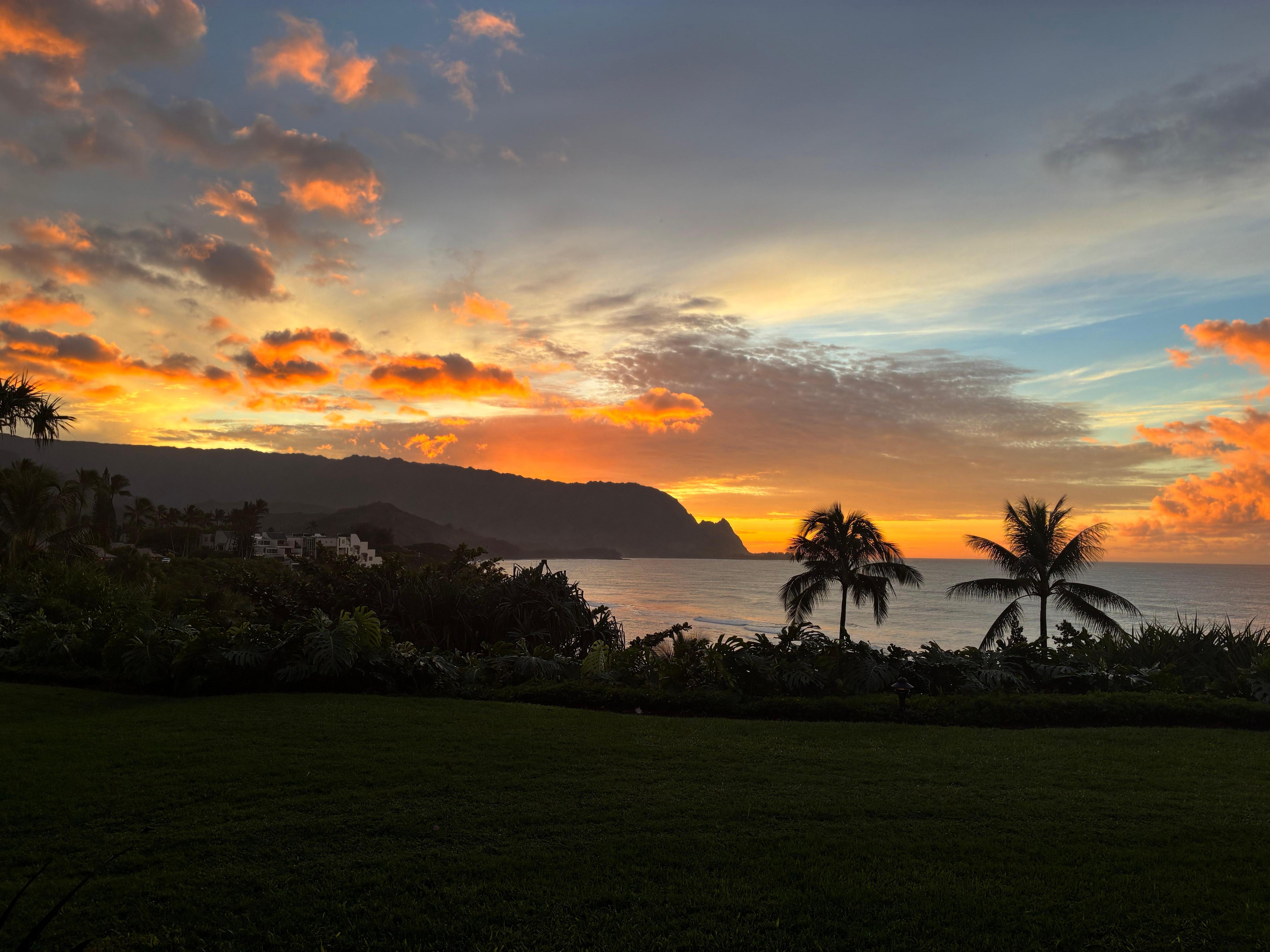 Sunset photo from back patio 