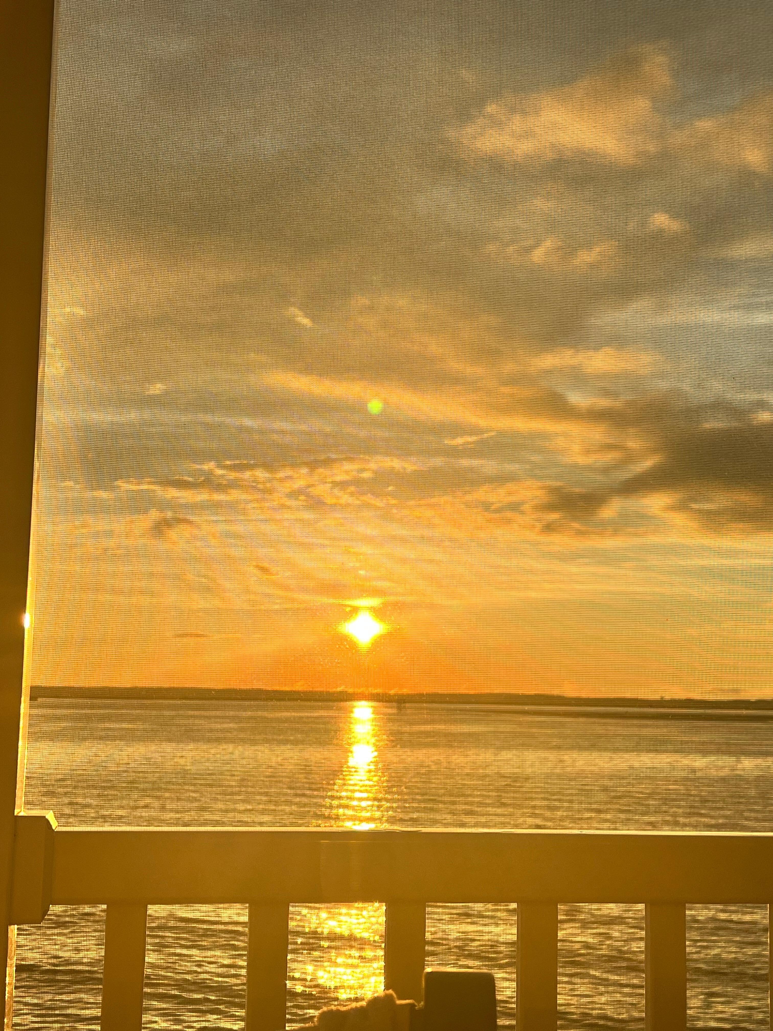 Sunset from the porch