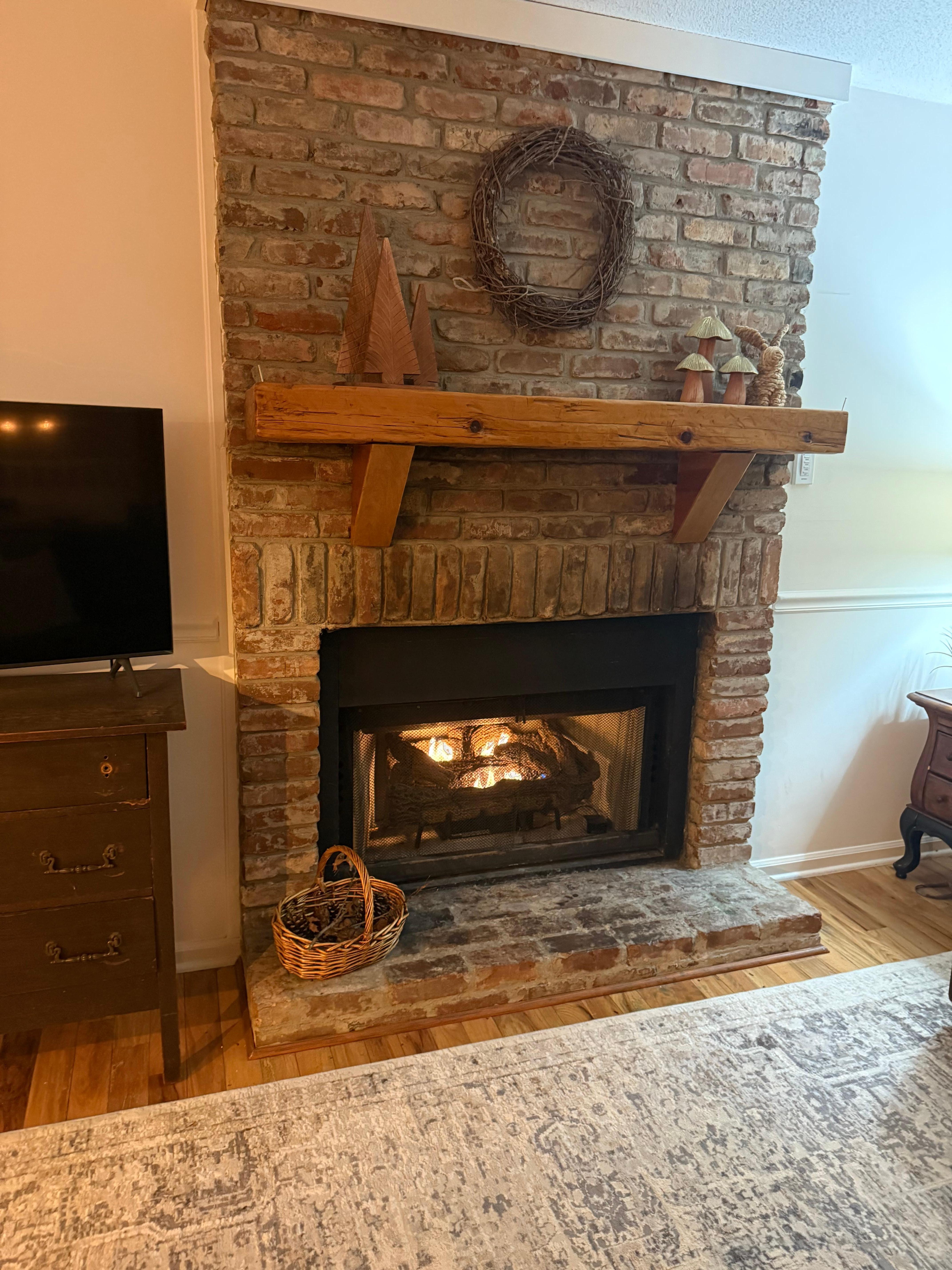 Beautiful fireplace