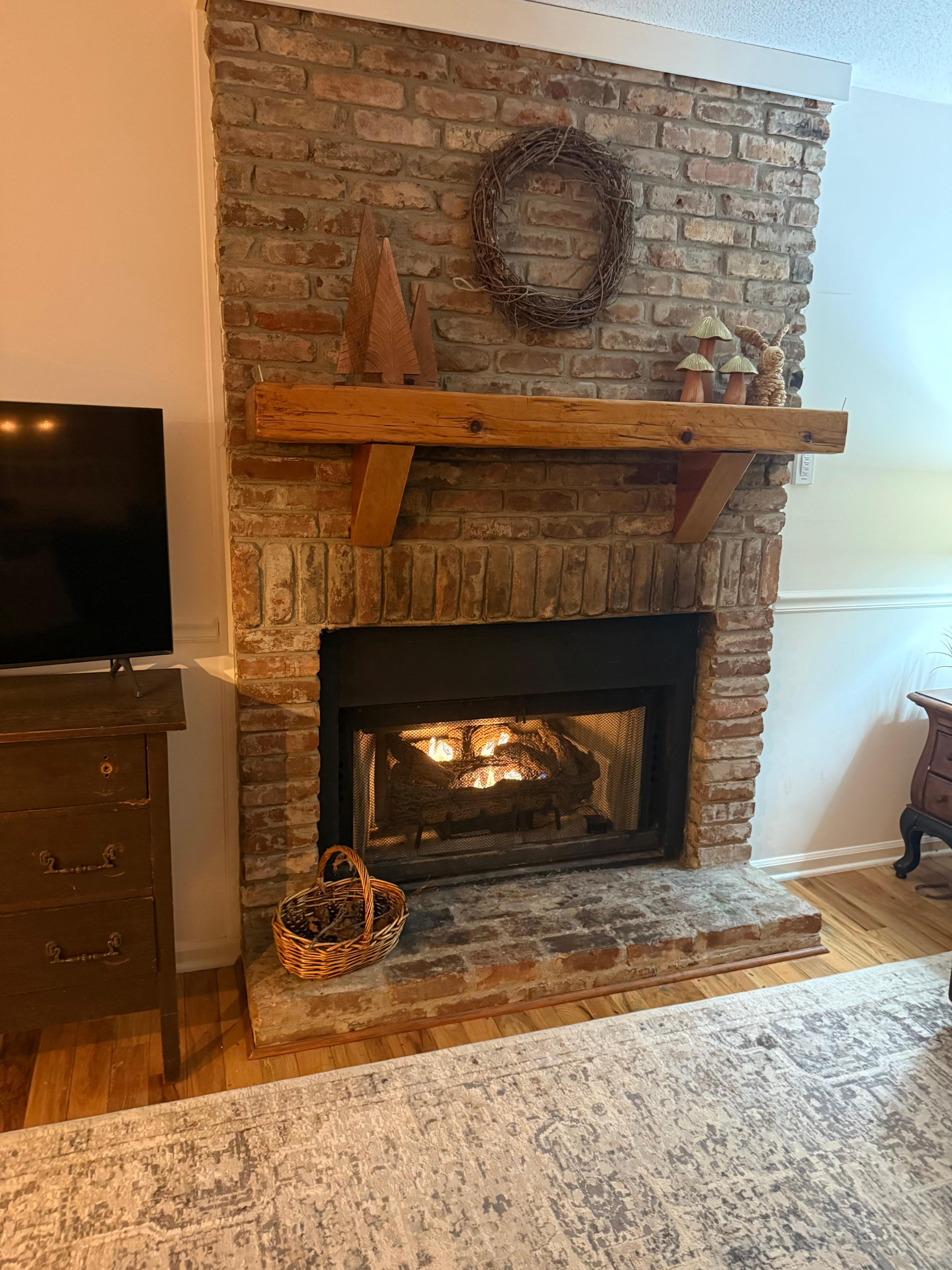 Beautiful fireplace