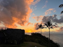 sunset view from the grounds