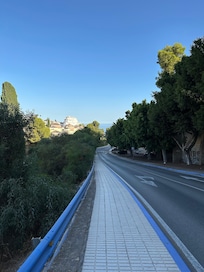 Road down to Burriana beach