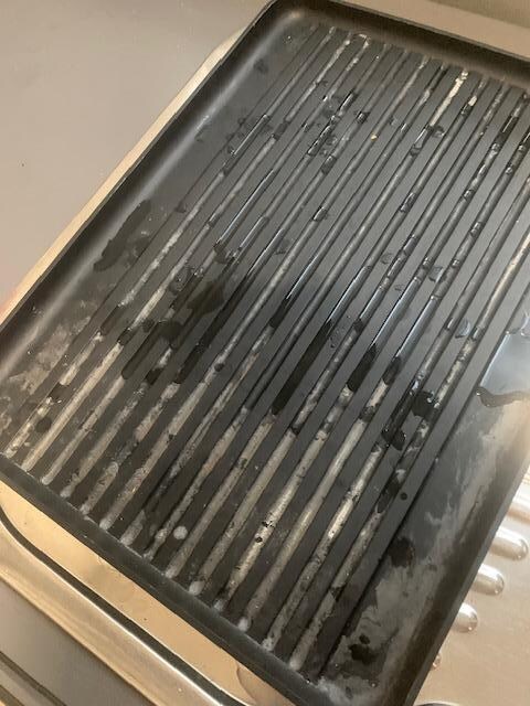 Drip tray at sink.. Tasty