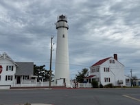 Lighthouse at the end of the street.