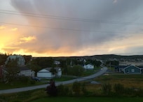 Sunset view from our 2nd floor balcony