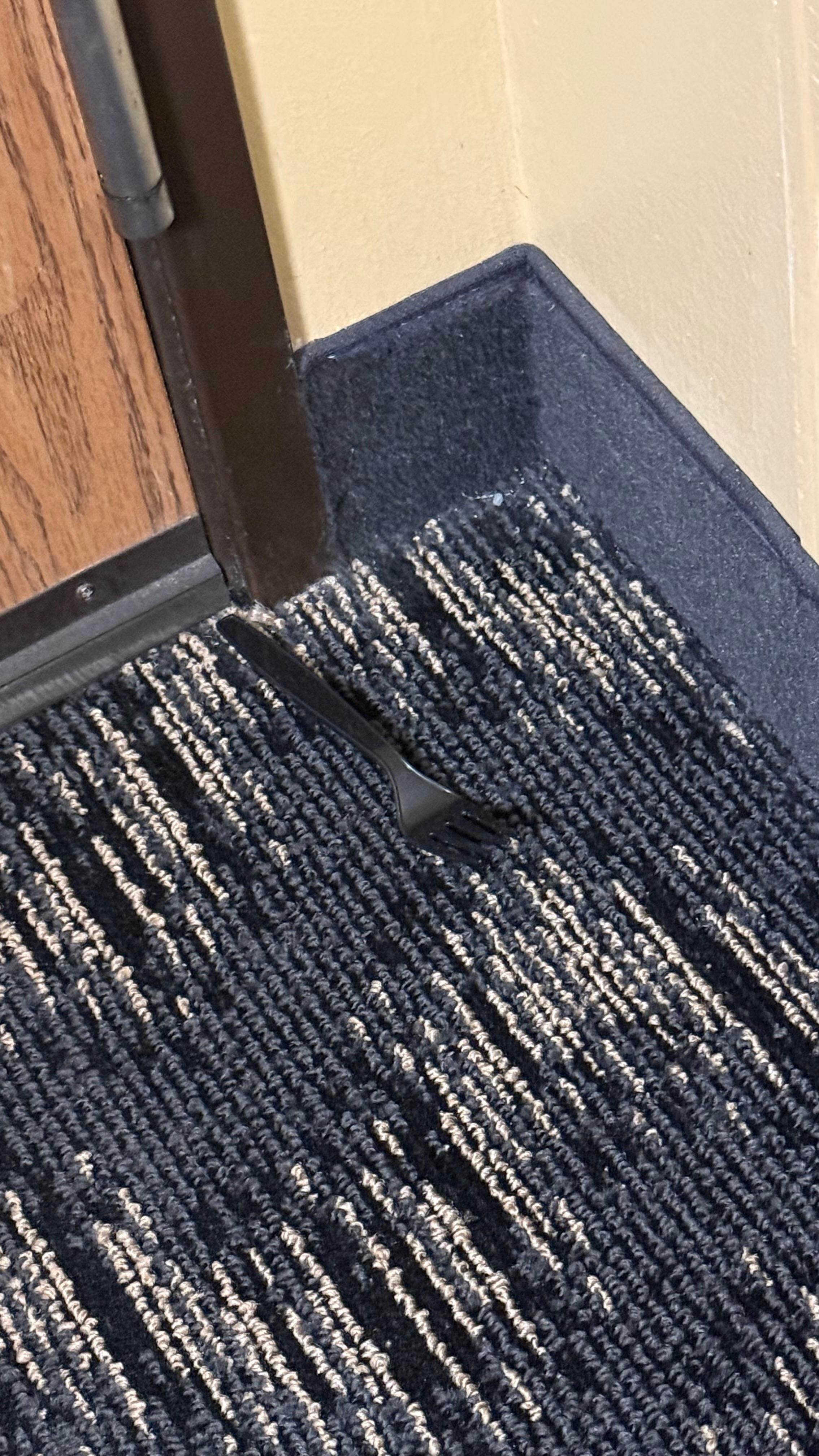 Fork on floor