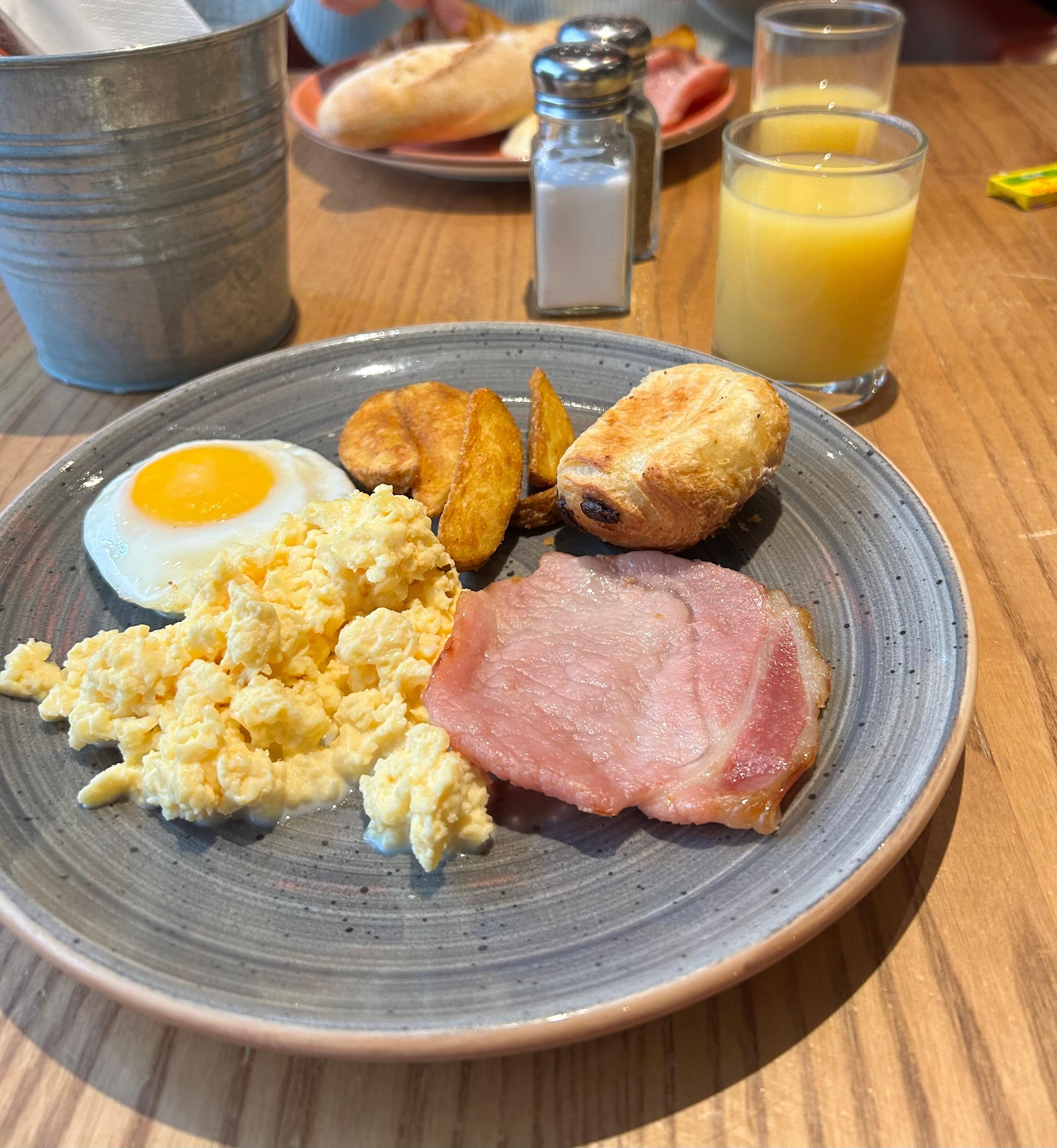 Het deel van het ontbijt