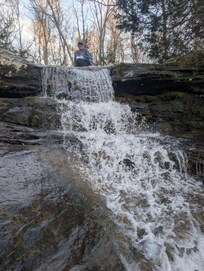 Waterfall on property
