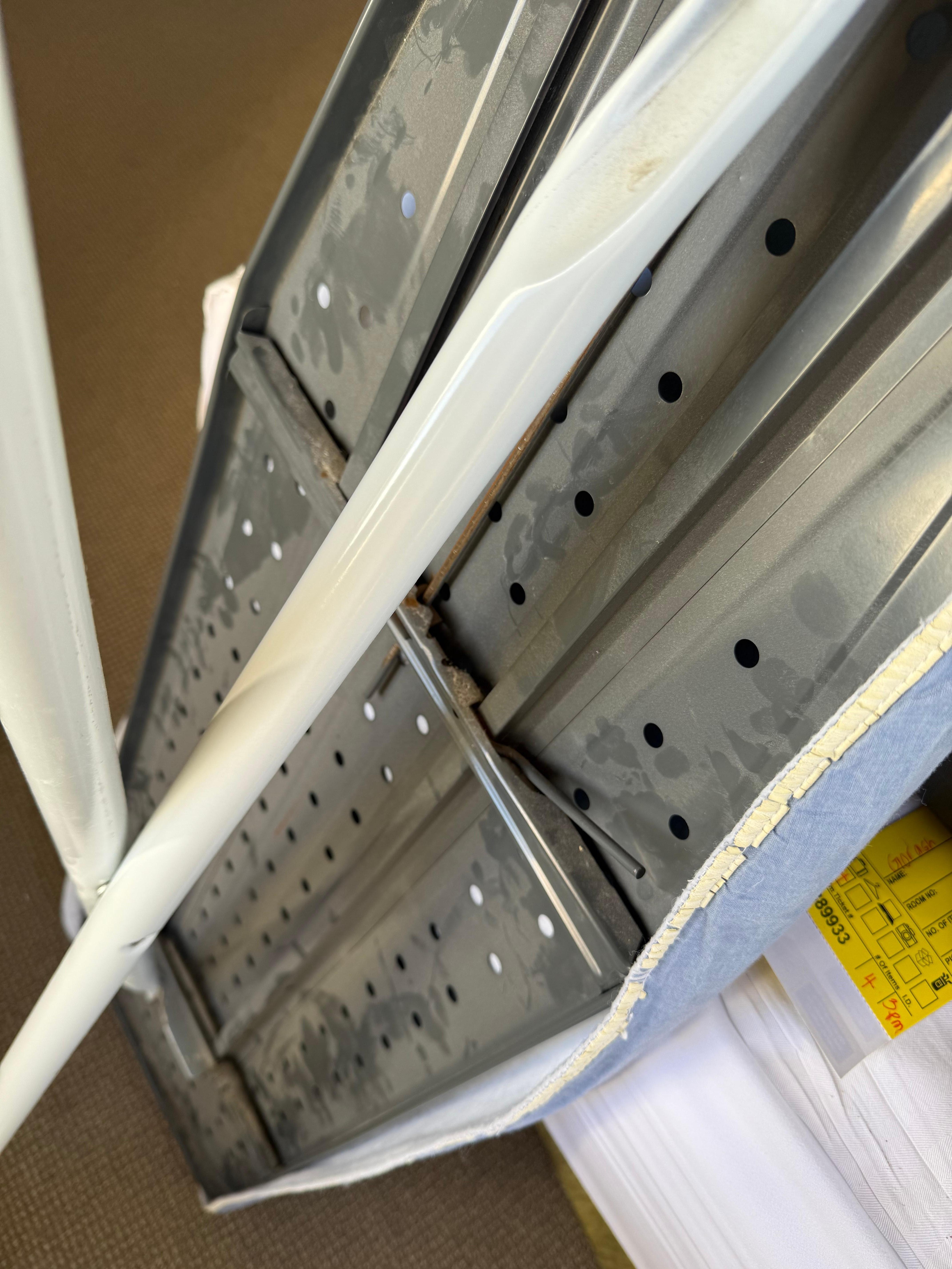 Had to wash my hands after trying to use the iron board. 