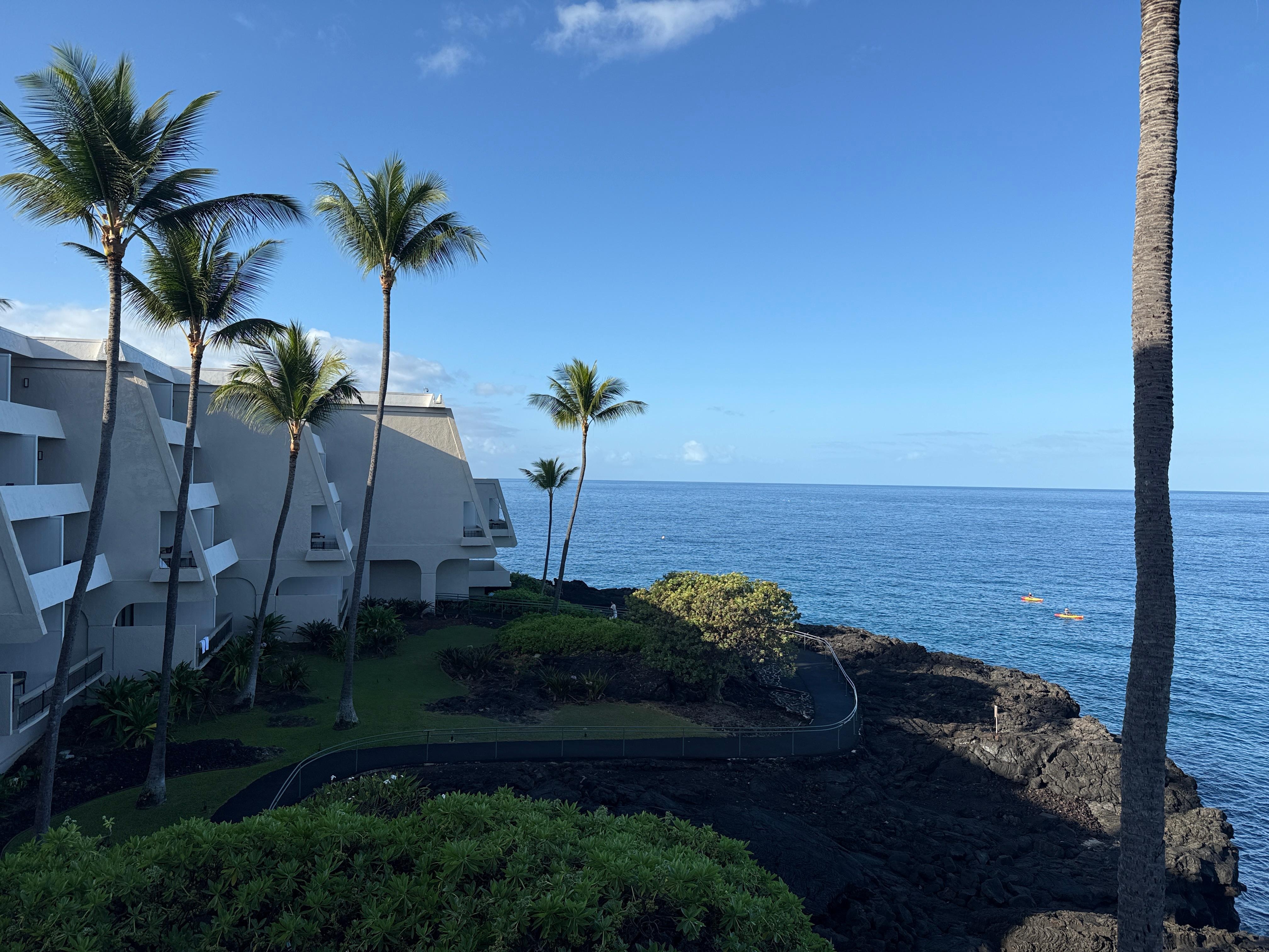 View from the balcony at Oceanfront Room