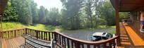 Sitting on the deck with coffee each morning.