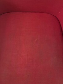 Stain in chair.