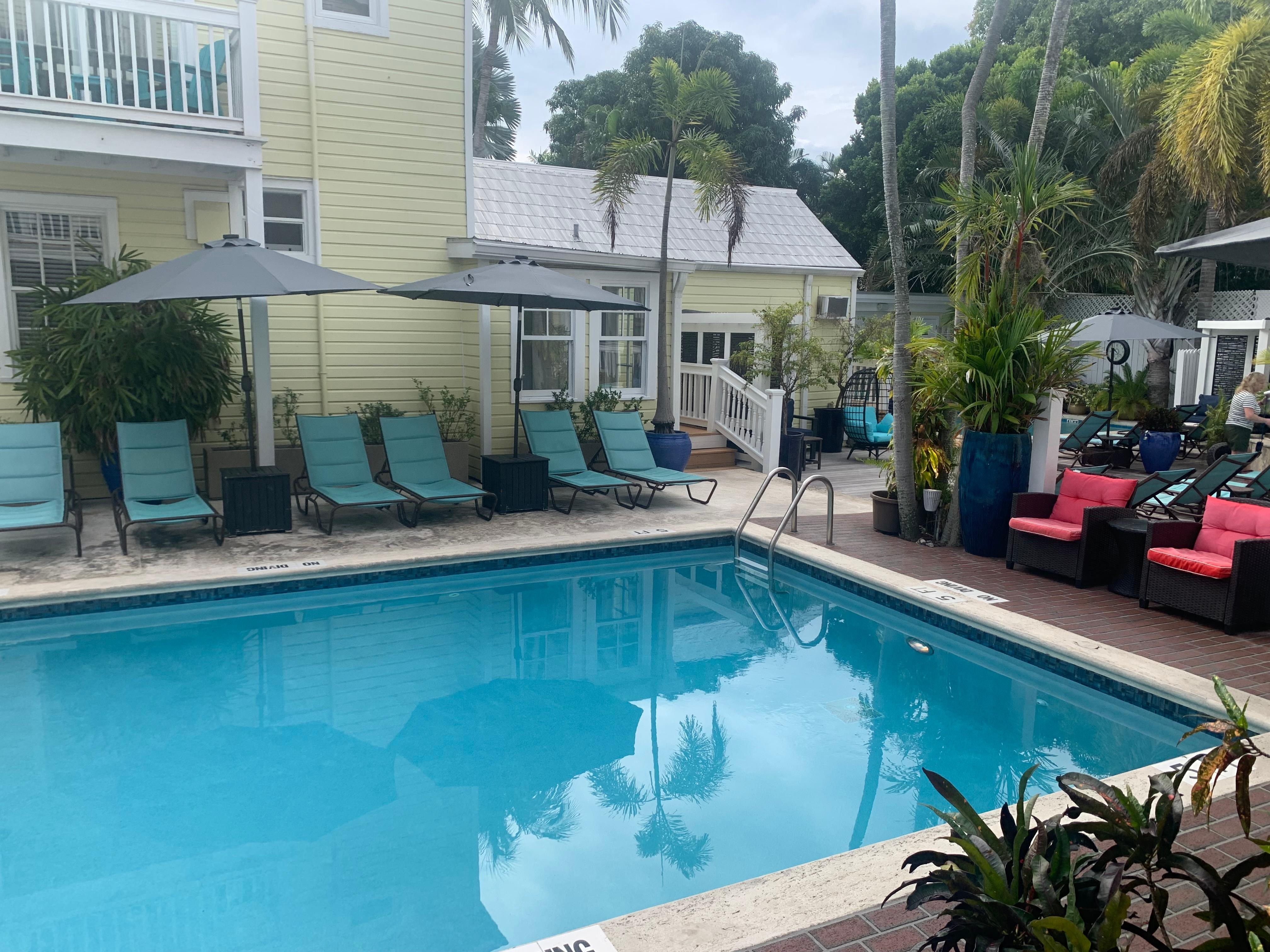 Great pool and terrific happy hour, $5 dollars.