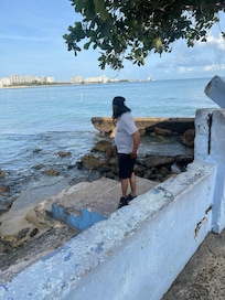 My husband enjoying the view