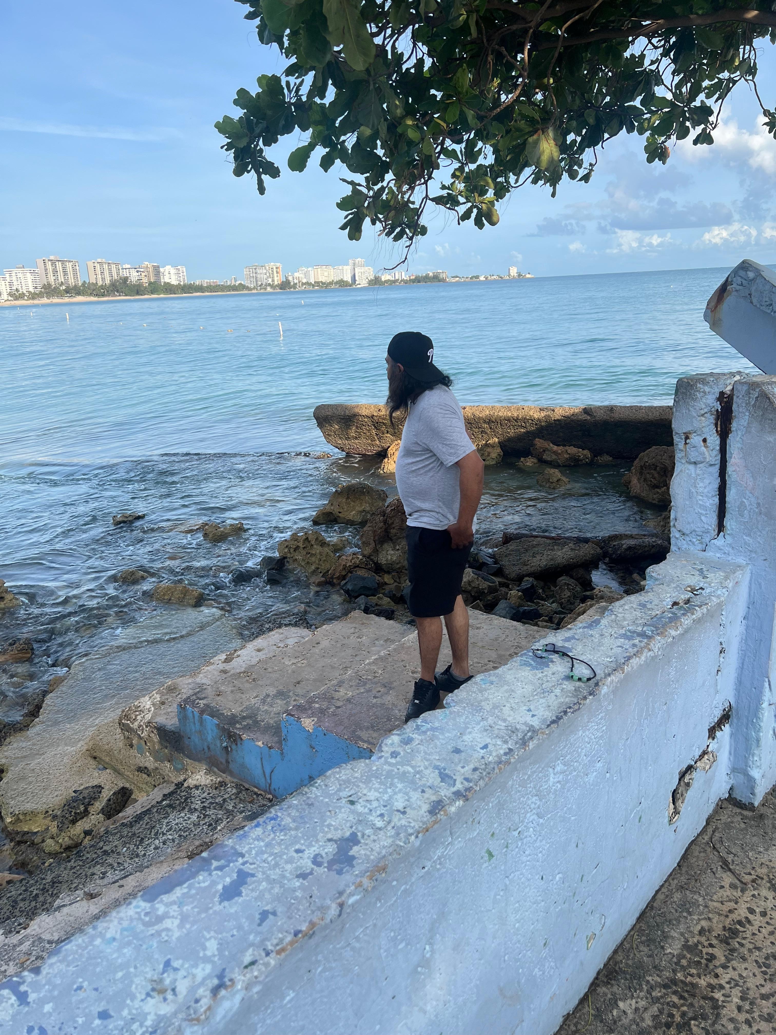 My husband enjoying the view