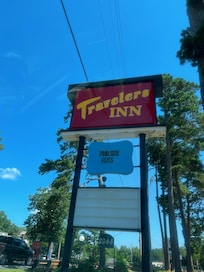 View of sign from the road