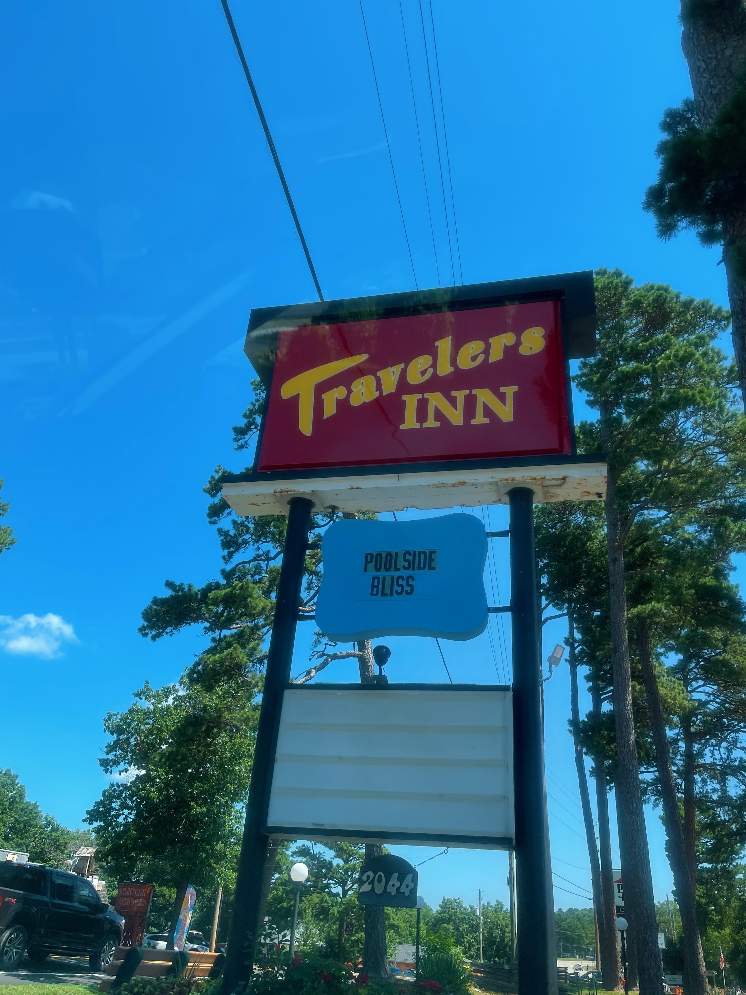 View of sign from the road