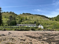 The cottage from the beach