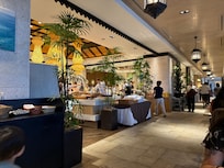 Organized and clean buffet area