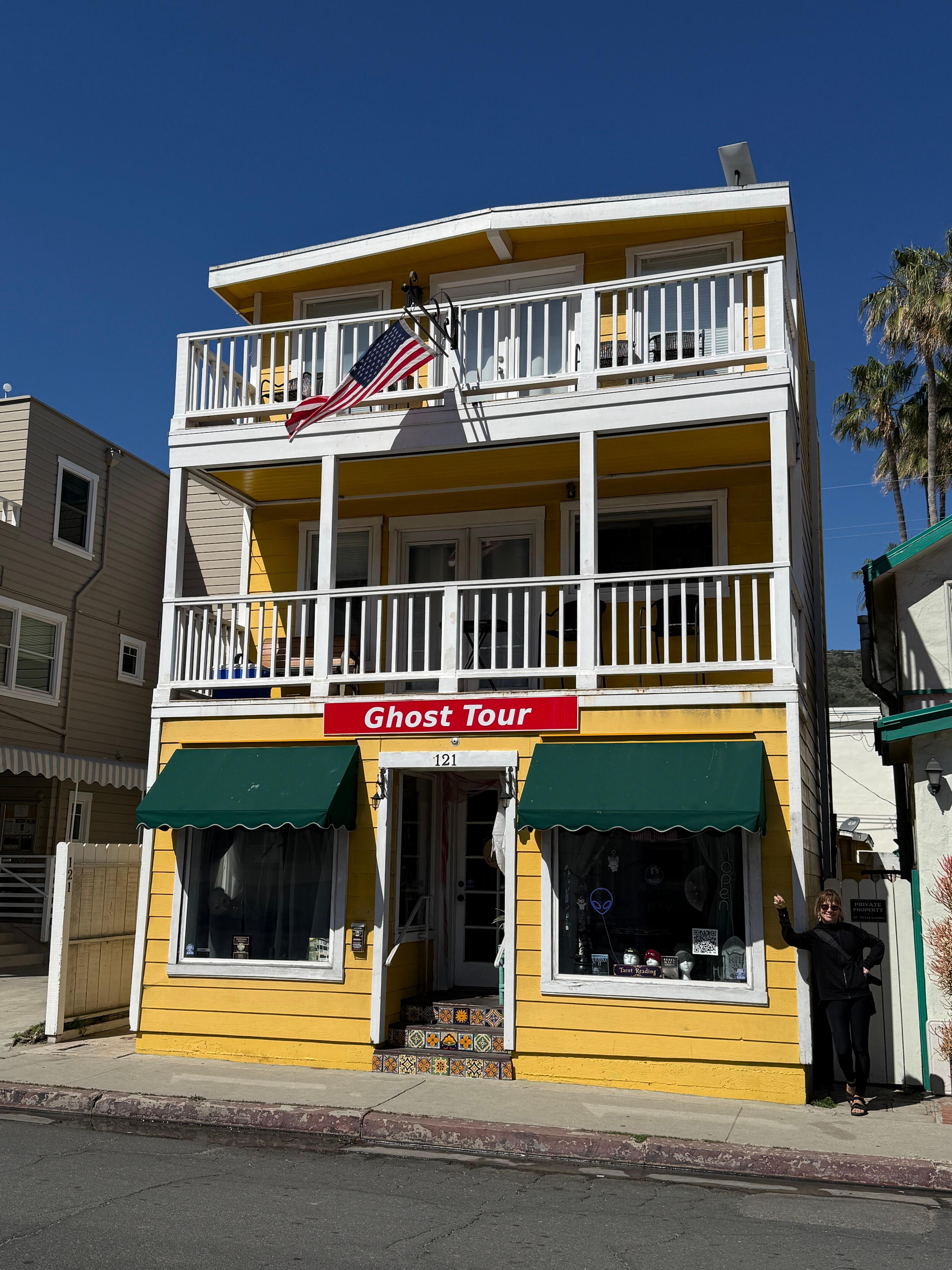 The wonderful two story vacation rental (the first floor was a ghost tour booking office).