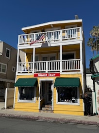 The wonderful two story vacation rental (the first floor was a ghost tour booking office).