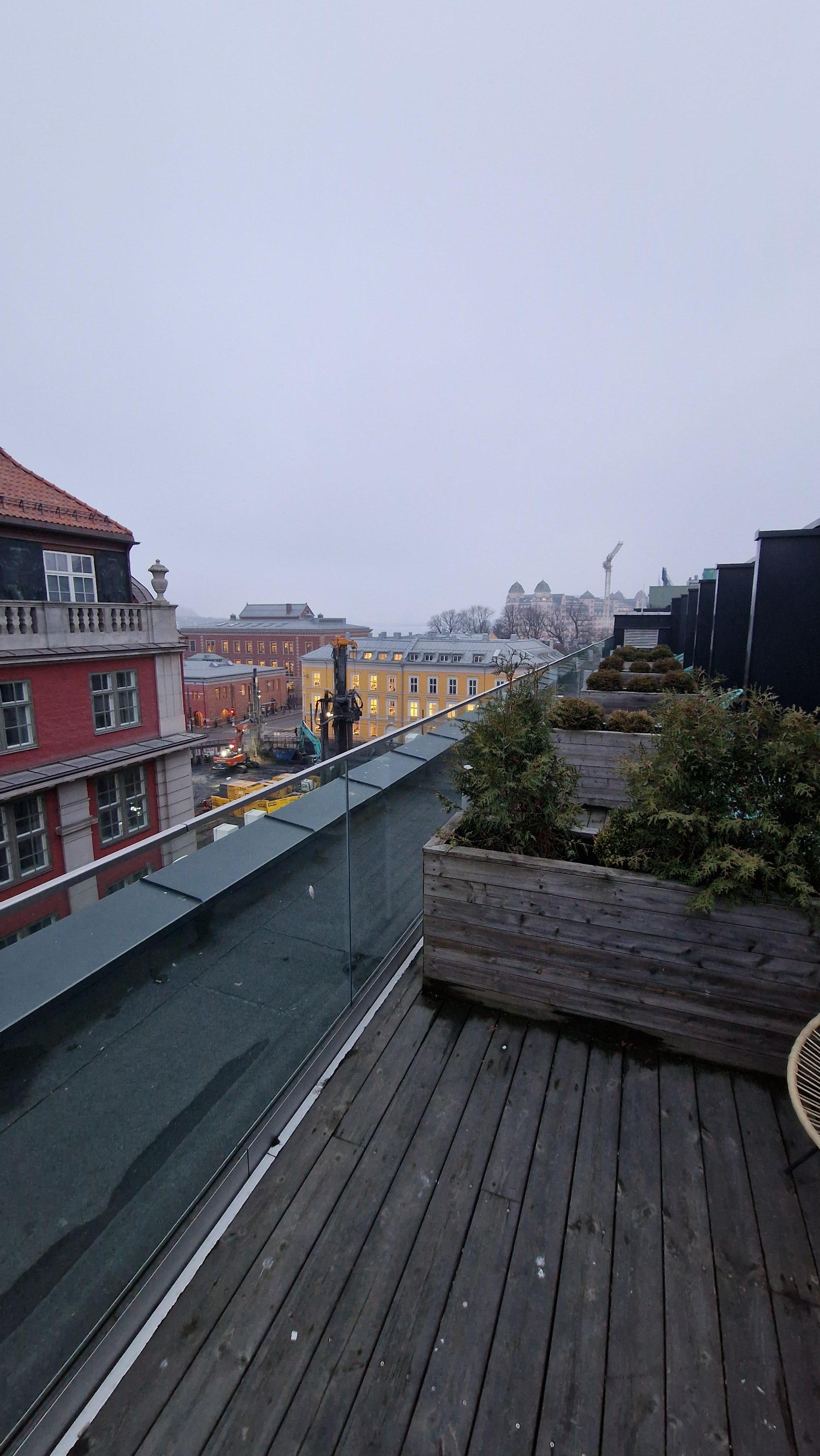 Rooftop balcony