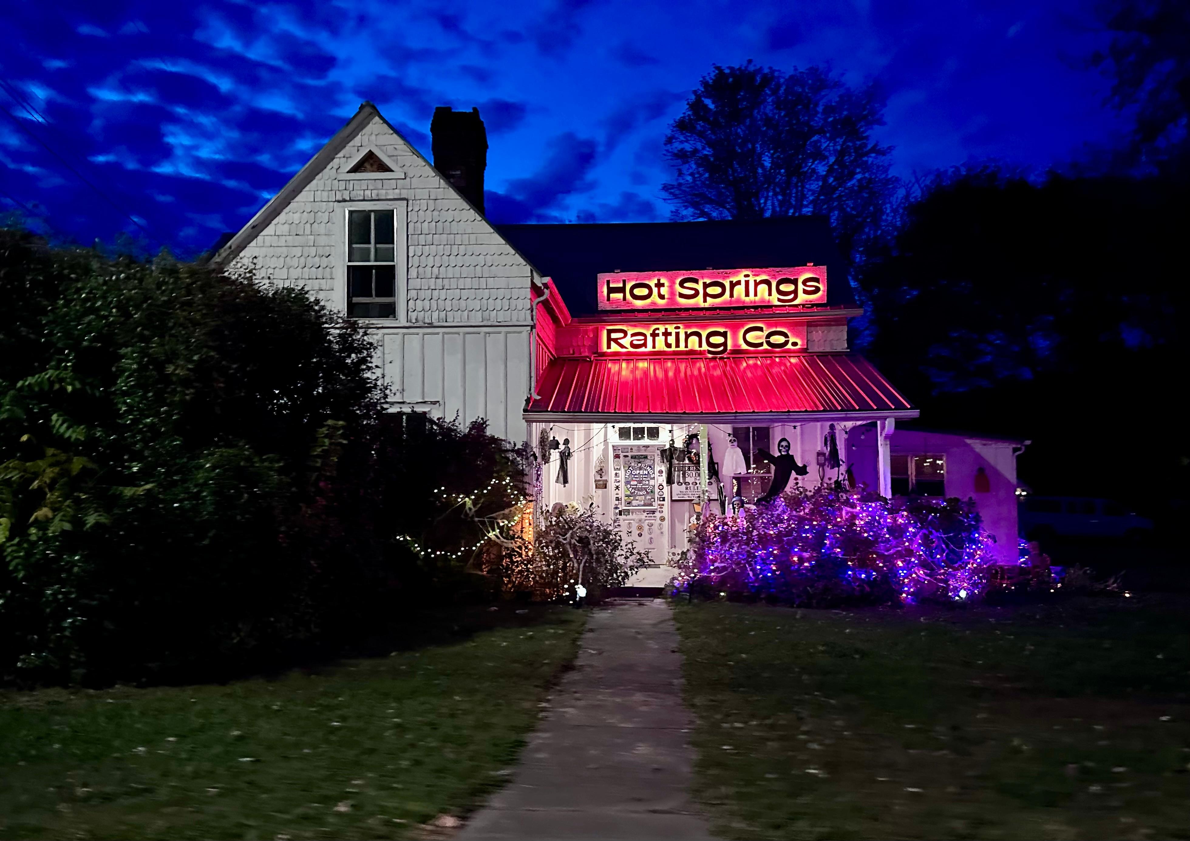 On an evening stroll. 