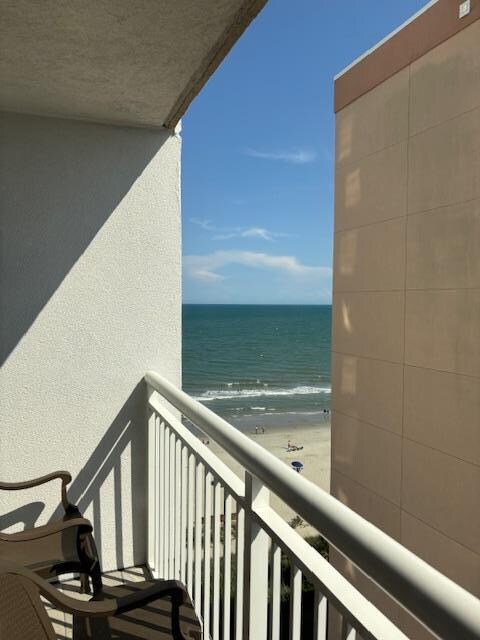 Back against wall to see view