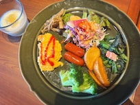朝食。お野菜たっぷりとれました。