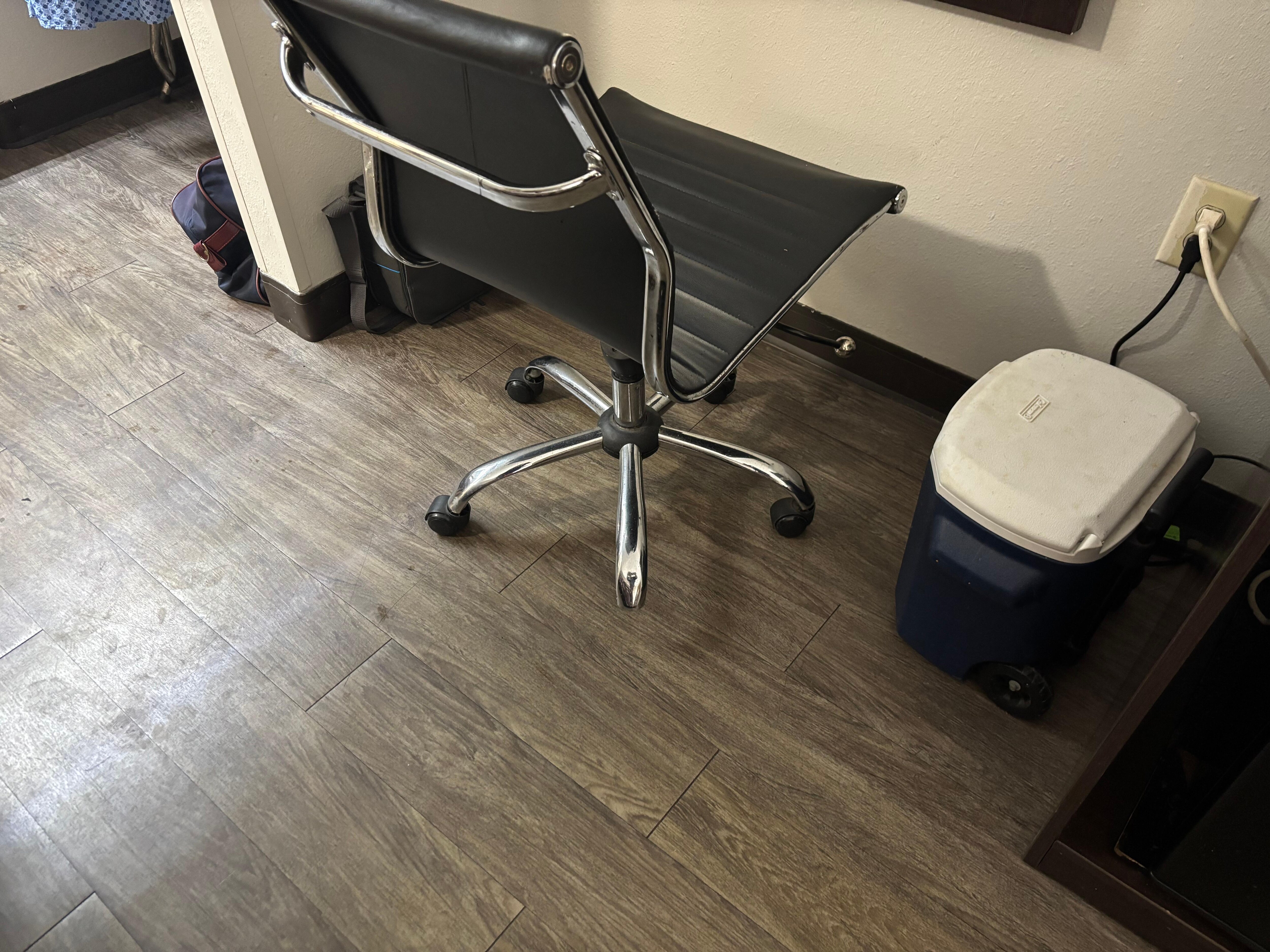 Broken chair that I almost fell out of. 