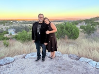 Scenic view near fire pit.