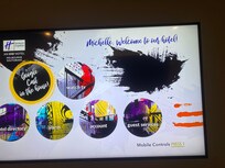 Tv had your name on the screen when you turned it on. Hahaha