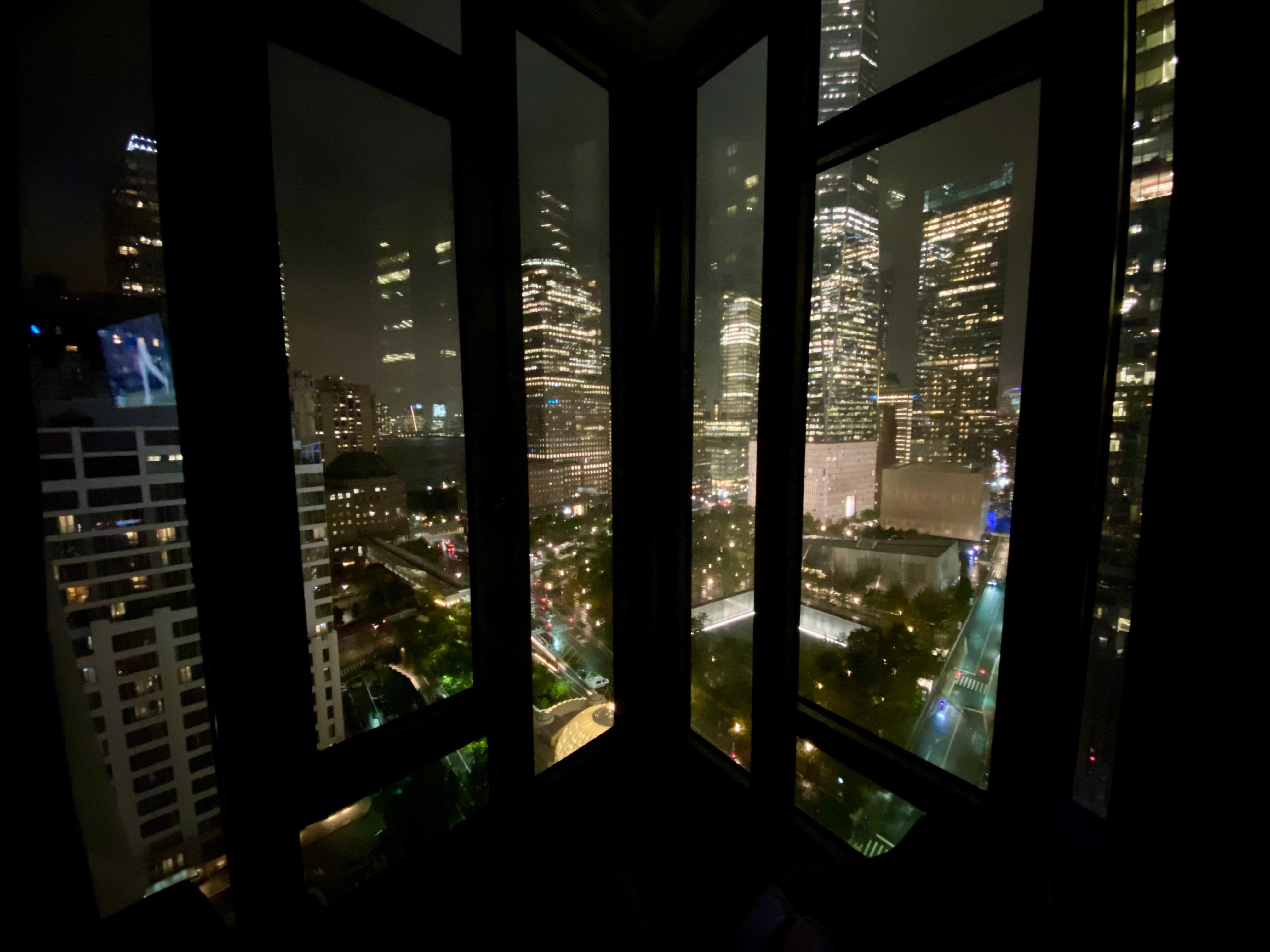 Night view from our room