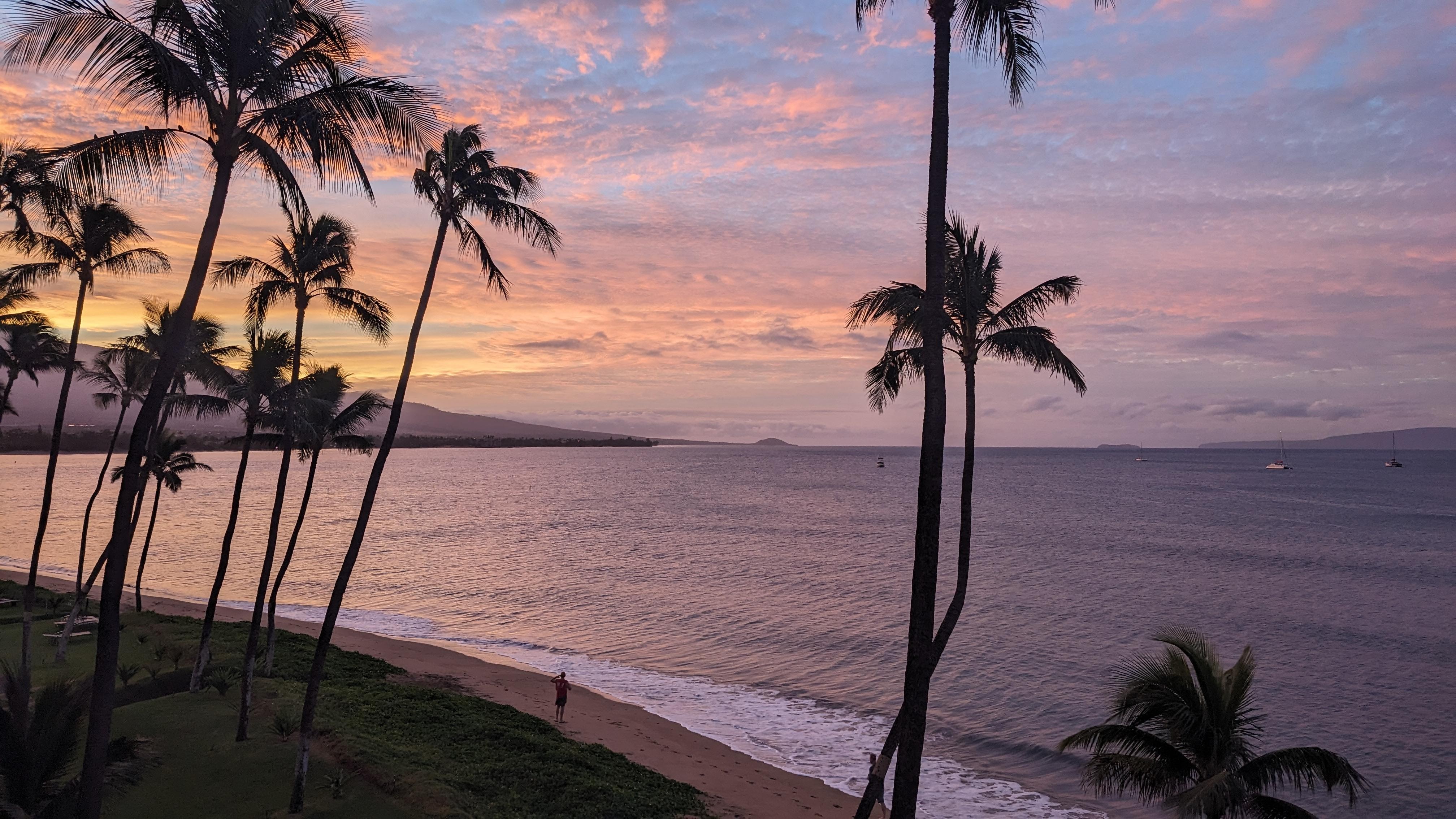 Sunrise on the balcony